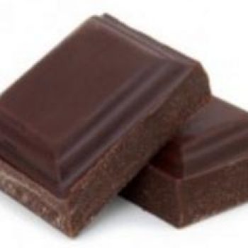 Zwei Stücke gesunder Schokolade
